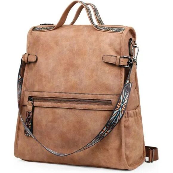 Vegan Leather Large Travel Backpacks Purses for Women - Picture 1 of 6